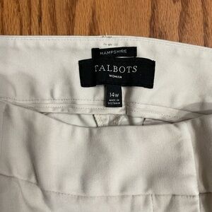 Talbots women’s Off-White Trousers size 14w